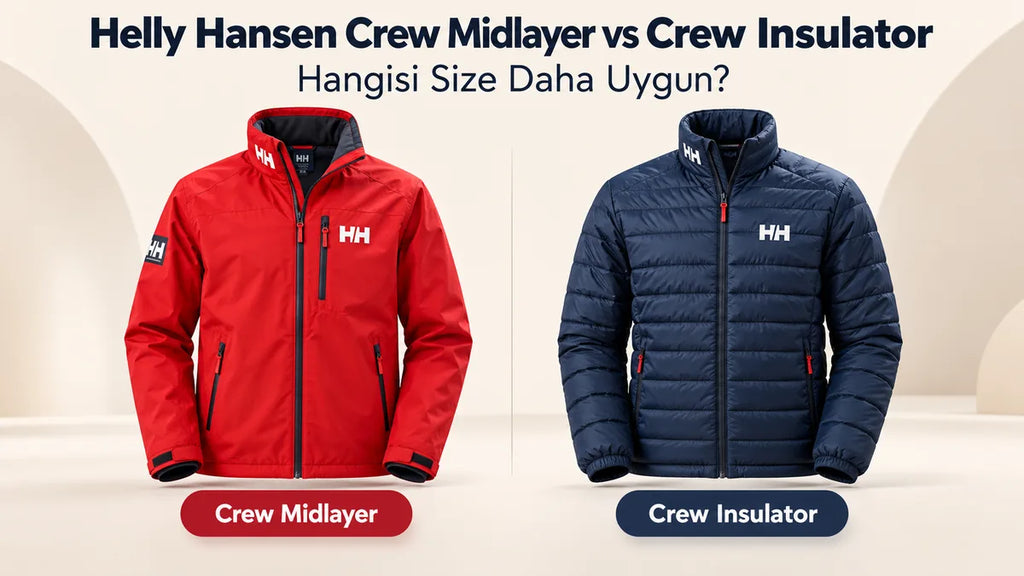 Helly Hansen Crew Midlayer ve Crew Insulator mont karşılaştırması