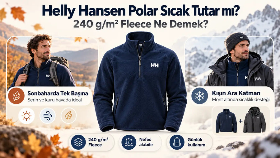 Helly Hansen Polar Sıcak Tutar mı? 240 g/m² Fleece Ne Demek?