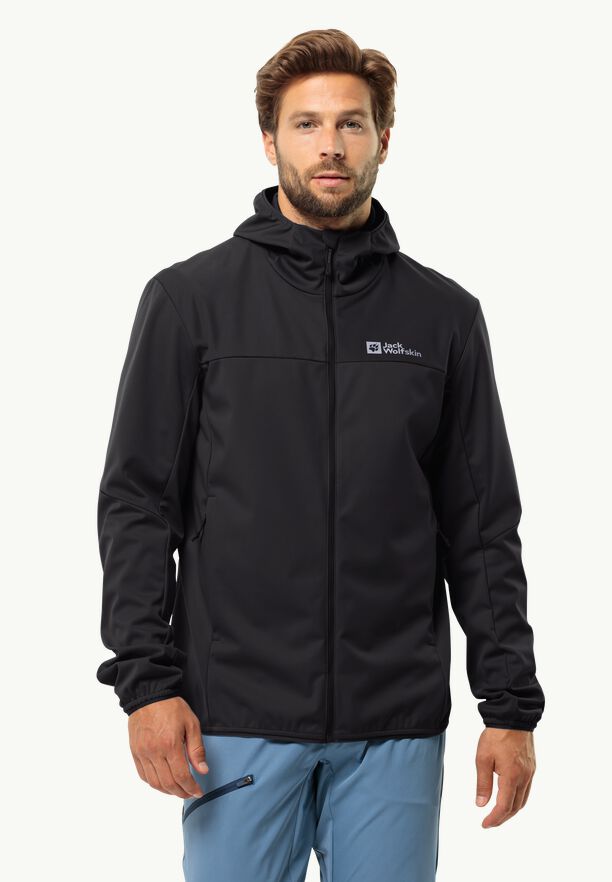 JACK WOLFSKIN FELDBERG HOODY M BLACK 1306923-6000