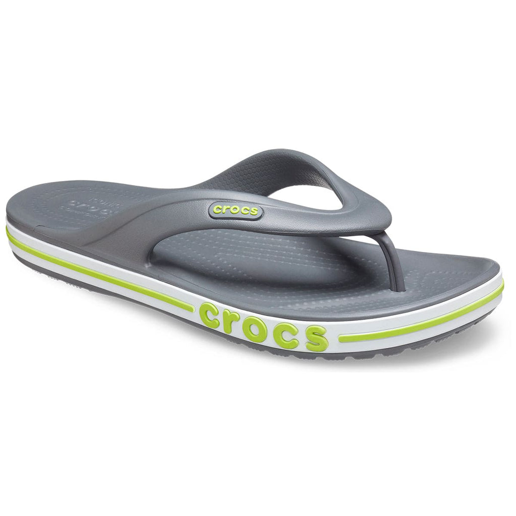 Crocs Bayaband Flip - Slate Grey/Lime Punch 205393-0GX