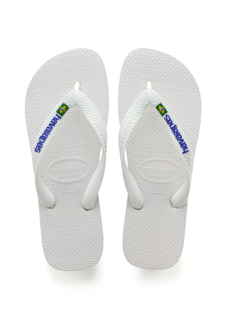 HAVAIANAS Brasil Logo Branco Unisex Parmak Arası Terlik 4110850-0001
