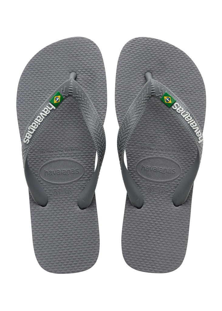 HAVAIANAS Brasil Logo Steel Grey Erkek Parmak Arası Terlik 4110850-5002