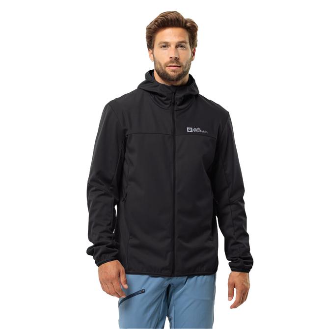 JACK WOLFSKIN FELDBERG HOODY M BLACK 1306923-6000