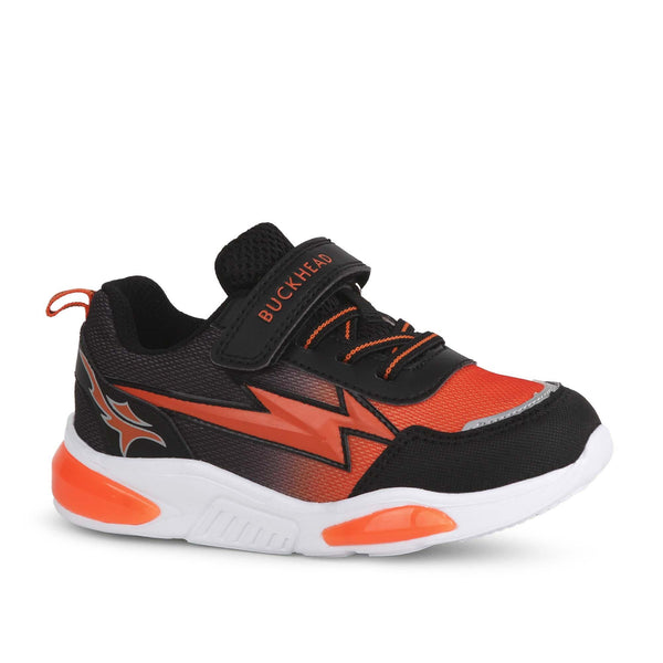 Buckhead Cyrus Işıklı Erkek Çocuk Spor Ayakkabı BUCK3022-Black-Orange
