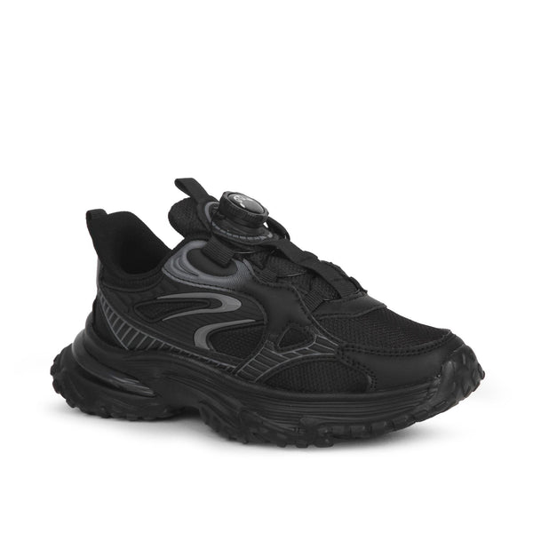 Buckhead Napolyon Waterproof Akıllı Bağcıklı Çocuk Spor Ayakkabı BUCK3055-Black