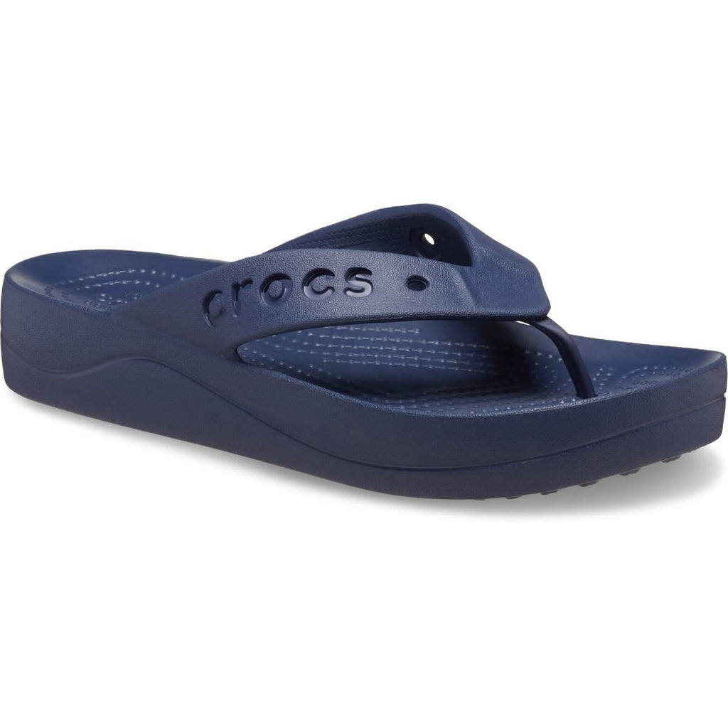 Crocs Baya Platform Flip Navy Terlik 208395-410