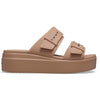 Crocs Brooklyn Buckle Low Wedge Kadın Dolgu Topuk Sandalet 207431-2Q9