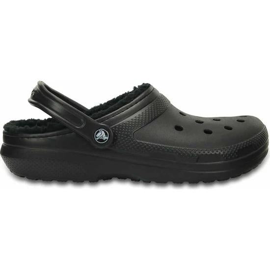 Crocs Classic Lined Clog Black Terlik 203591-060