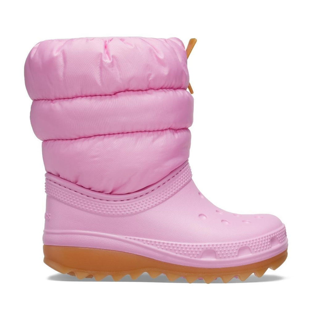 CROCS Classic Neo Puff Boot T Pink Tweed/Gum Çocuk Bot 207683-6XQ