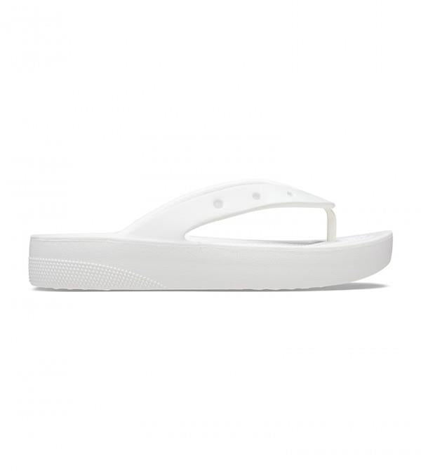 Crocs Classic Platform Flip White Terlik 207714-100