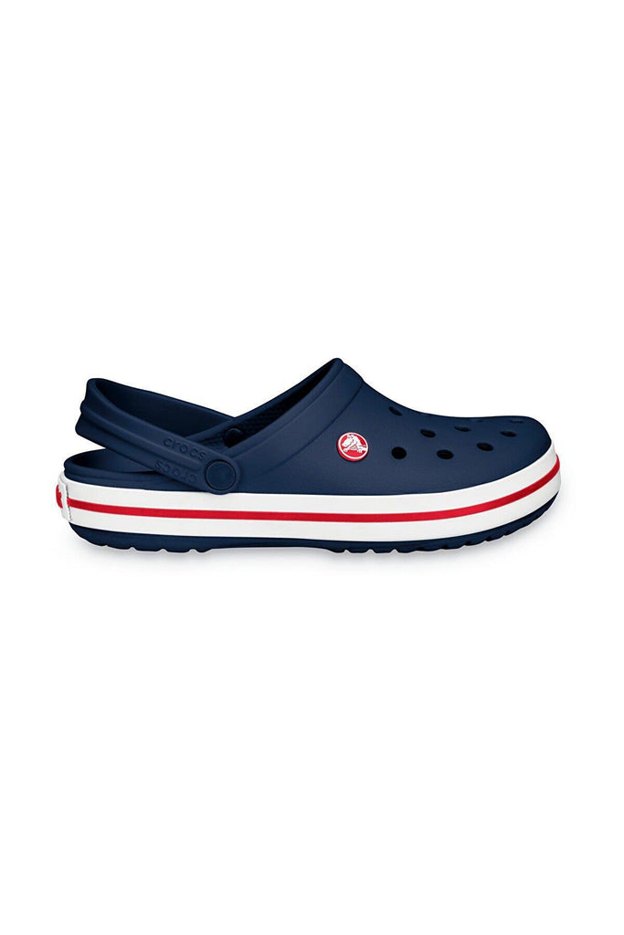 CROCS Crocband Unisex Lacivert Kenarı Kırmızı Çizgili Terlik / Sandalet 11016-410