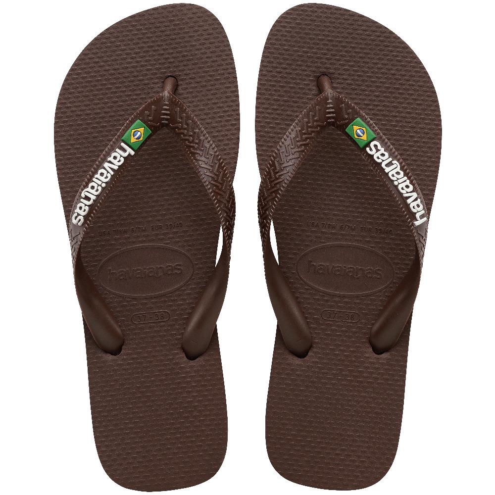 HAVAIANAS Brasil Logo Dark Brown Parmak Arası Terlik 4110850-2673