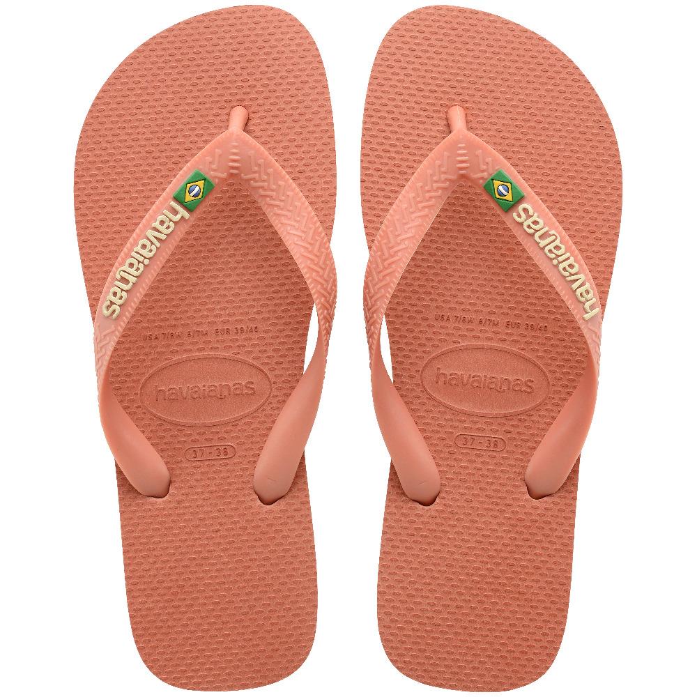 HAVAIANAS Brasil Logo Pink Clay Parmak Arası Terlik 4110850-9259
