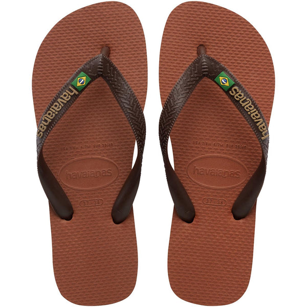 HAVAIANAS Brasil Logo Kahverengi Parmak Arası Terlik 4110850-2815