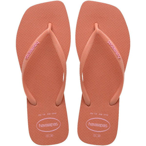 HAVAIANAS Square Logo Pop Up Pink Clay Parmak Arası Terlik 4148959-9259