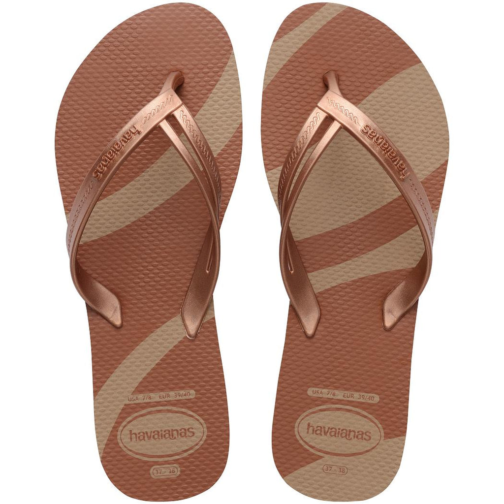 HAVAIANAS Elegance Print Pink Gold Parmak Arası Terlik 4148804-3581