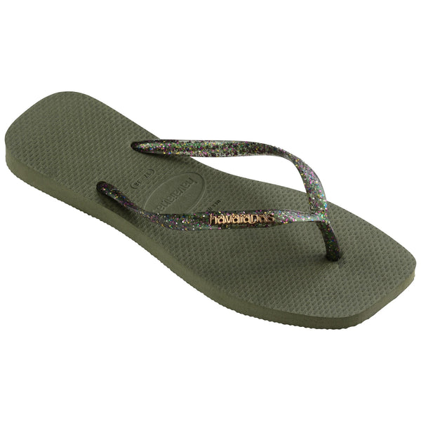 Havaianas Slim Square Logo Metallic Kadın Parmak Arası Terlik 4148257-0869