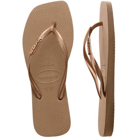Havaianas Slim Square Logo Metallic Kadın Parmak Arası Terlik 4148257-5282