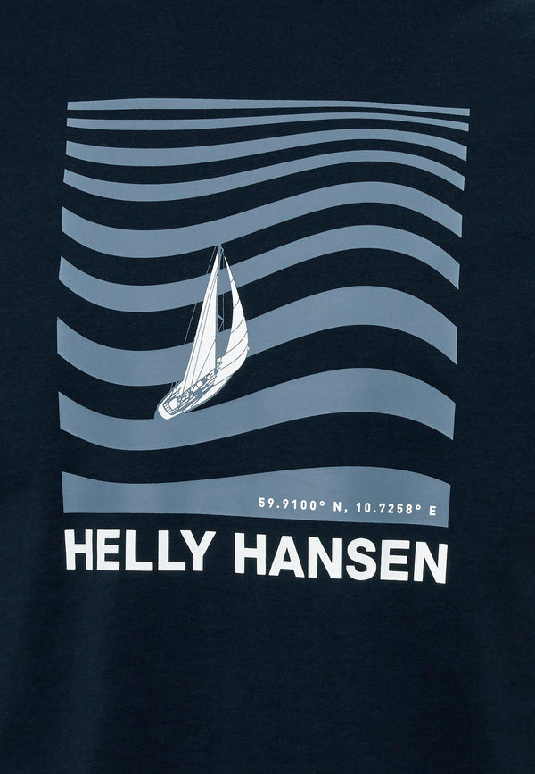 Helly Hansen Shoreline 3.0 Erkek Tişört HHA.54601-Navy
