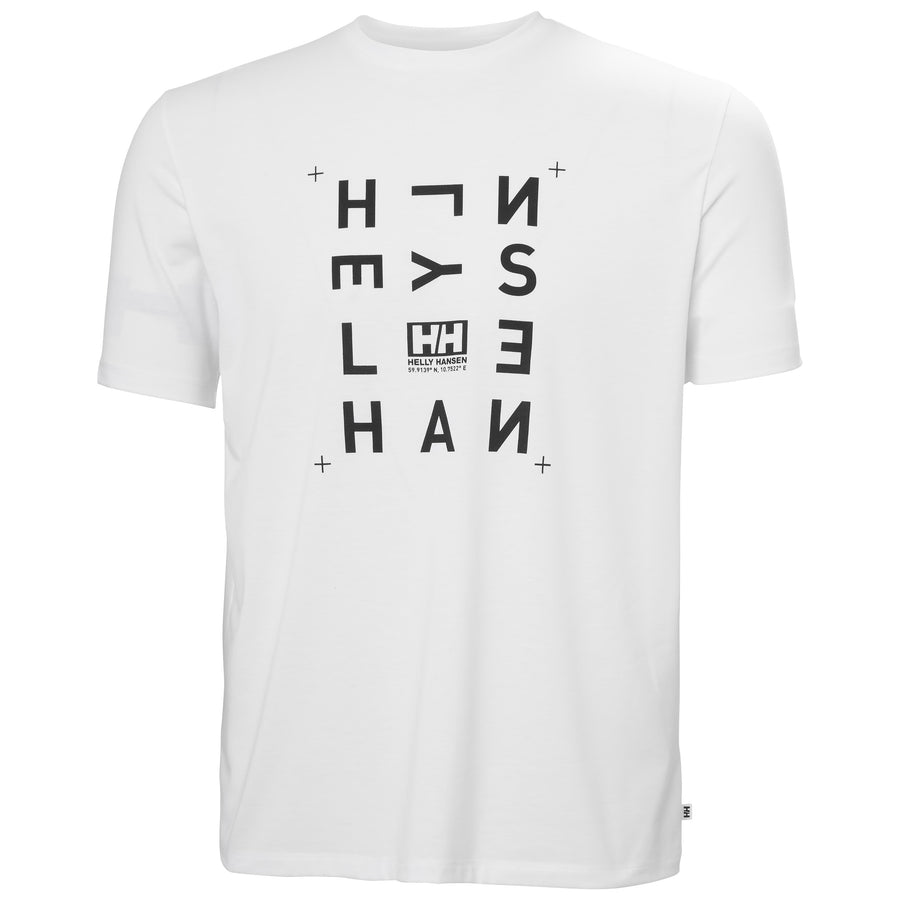 Helly Hansen Skog Recycled Graphic Erkek Tişört HHA.63082-White