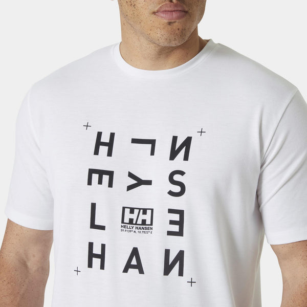 Helly Hansen Skog Recycled Graphic Erkek Tişört HHA.63082-White