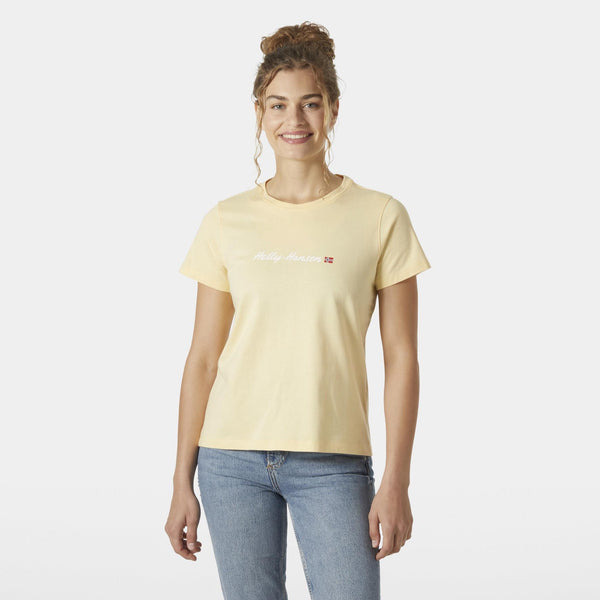 Helly Hansen W Core Graphic 2.0 Kadın Tişört HHA.54592-YellowCream