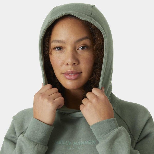 Helly Hansen W Cotton Fleece Hoodie Kadın Kapüşonlu Sweatshirt HHA.54161-Greycactus