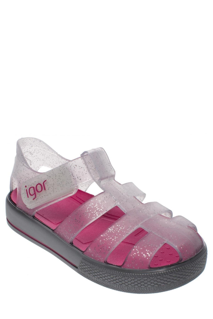 IGOR Star Simli Gri Fuşya Çocuk Sandalet S10171-075