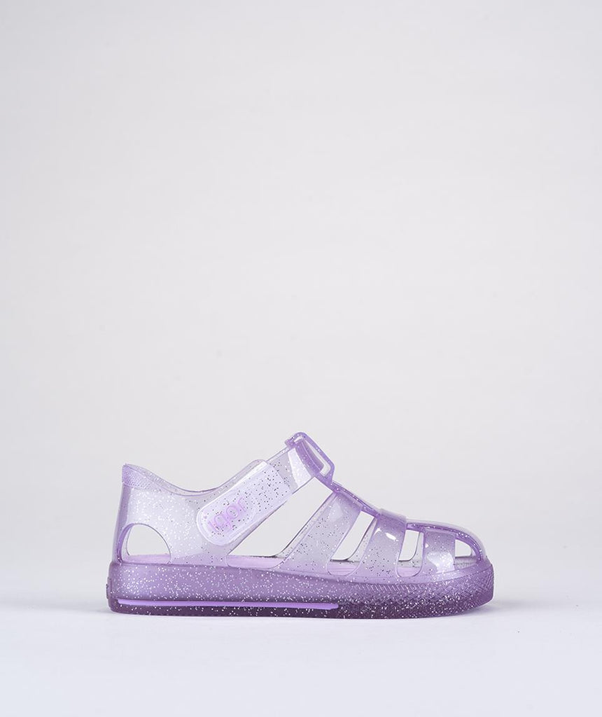 IGOR Star Glitter Çocuk Simli Mor Sandalet S10265-212