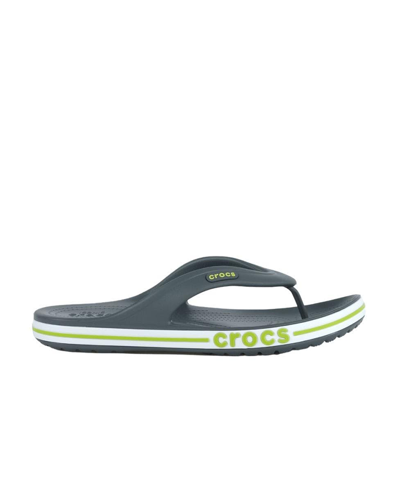 Crocs Bayaband Flip - Slate Grey/Lime Punch 205393-0GX