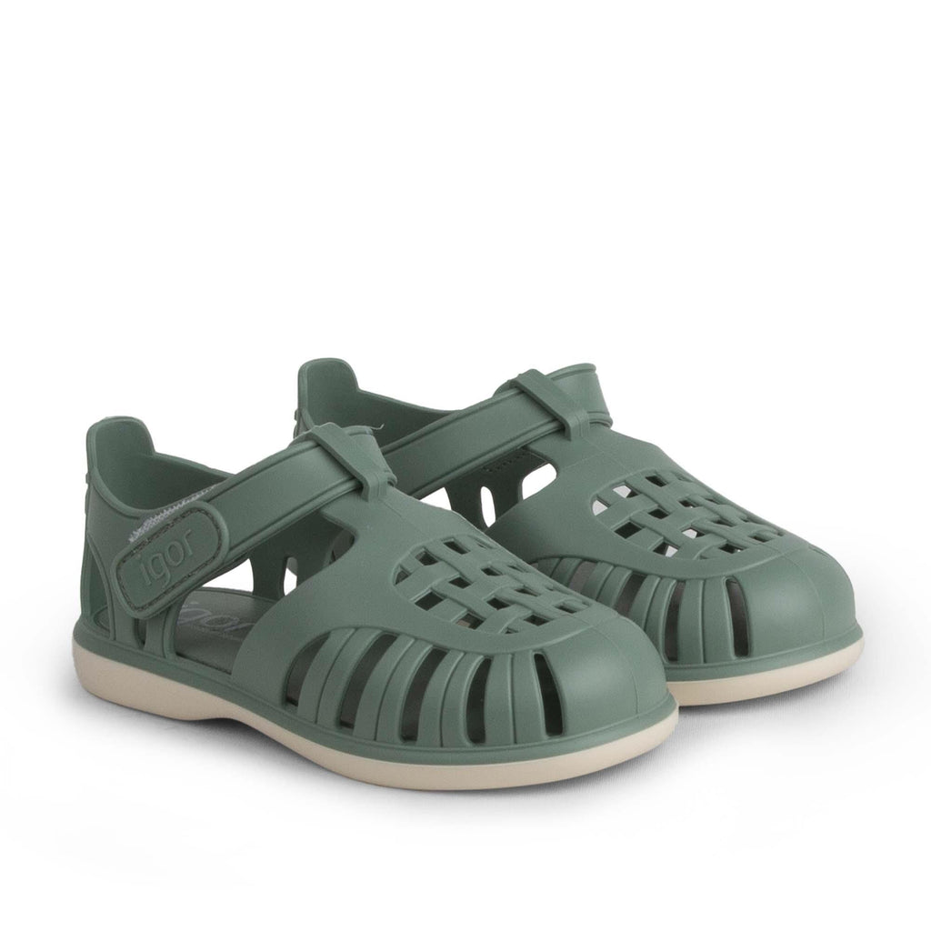 IGOR Tobby Solid Bicolor Nuevo Verde Unisex Çocuk Sandalet BB355-384