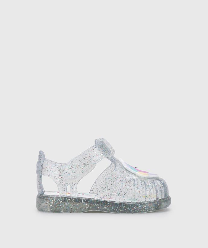 IGOR Tobby Unicornio Transparente Multi Glitter Çocuk Sandalet S10341-386