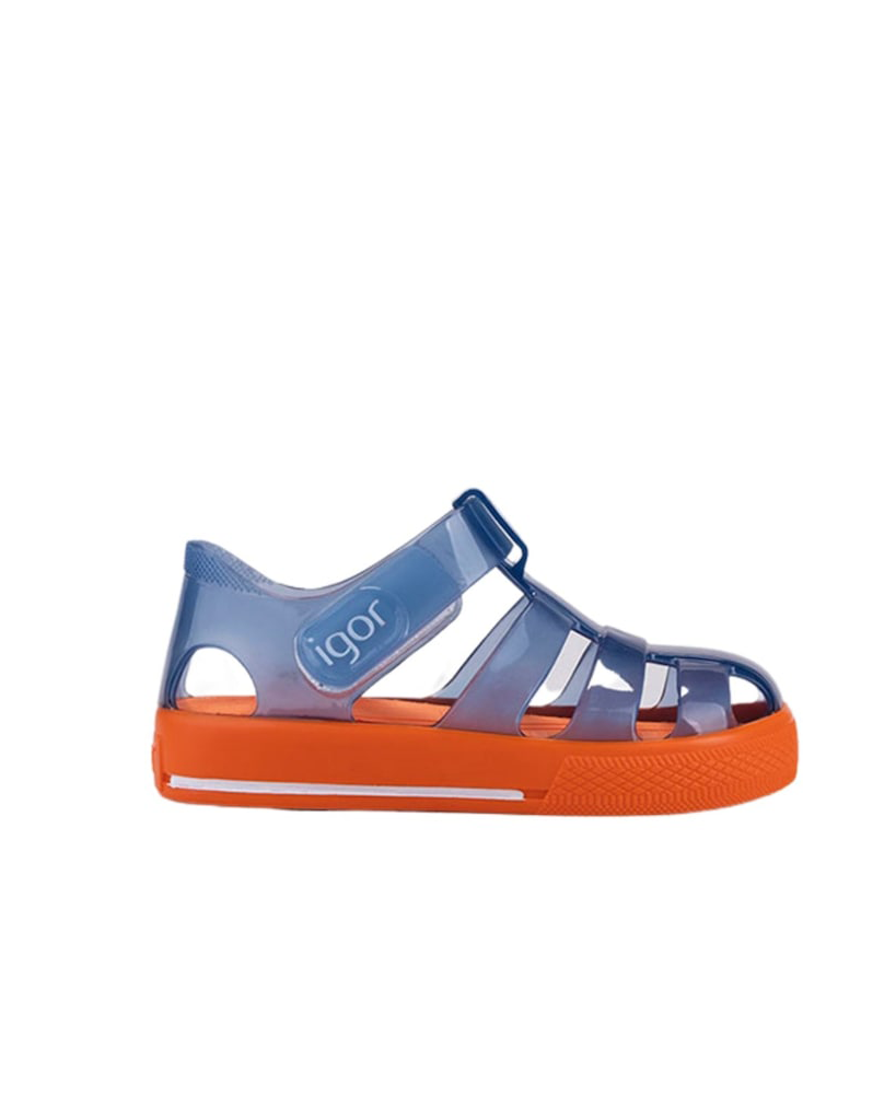 IGOR Star Bicolor Mavi Turuncu Çocuk Sandalet S10270-016