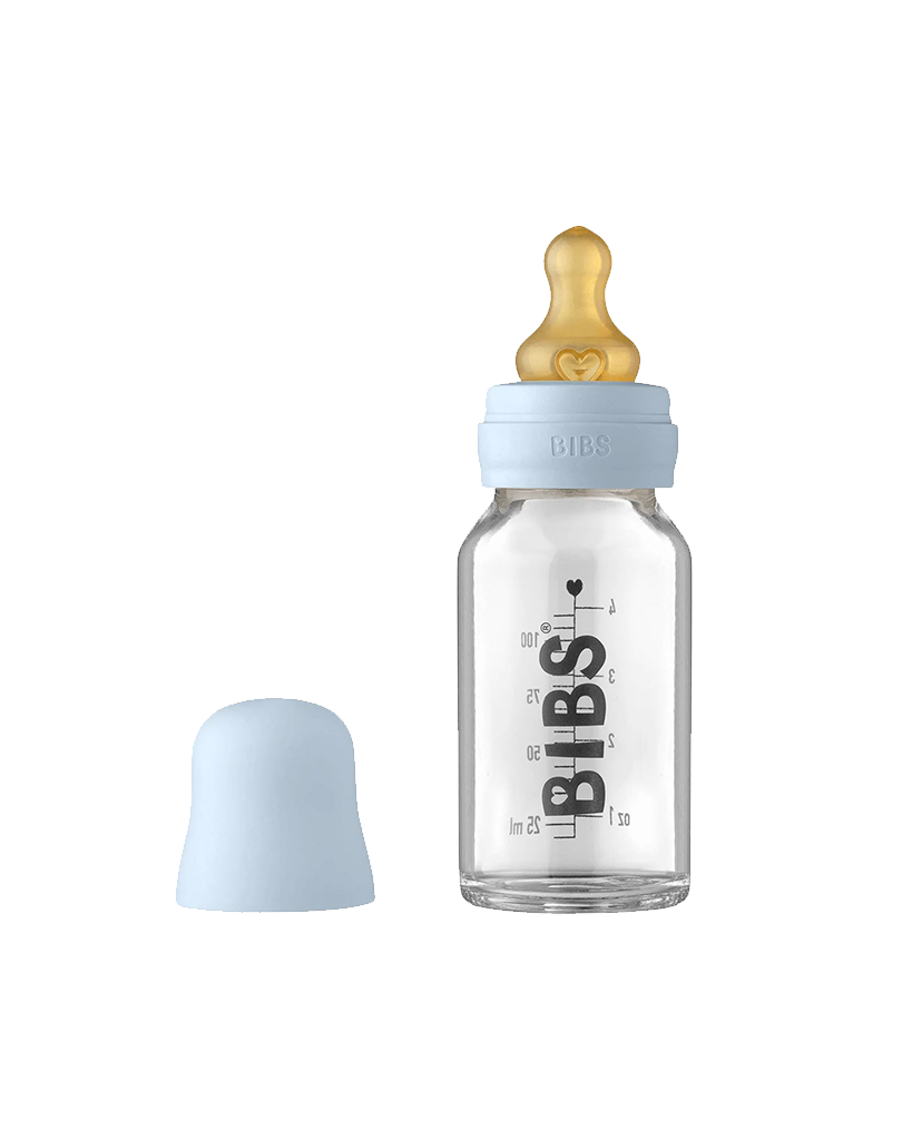 Bibs Baby Bottle Complete Set Latex Baby Blue Biberon 110ML