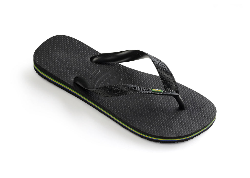 HAVAIANAS Brasil Logo Preto Black Terlik 4000032-0090