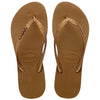 HAVAIANAS Slim Platform Sparkle Bronze Terlik 4147256-1856