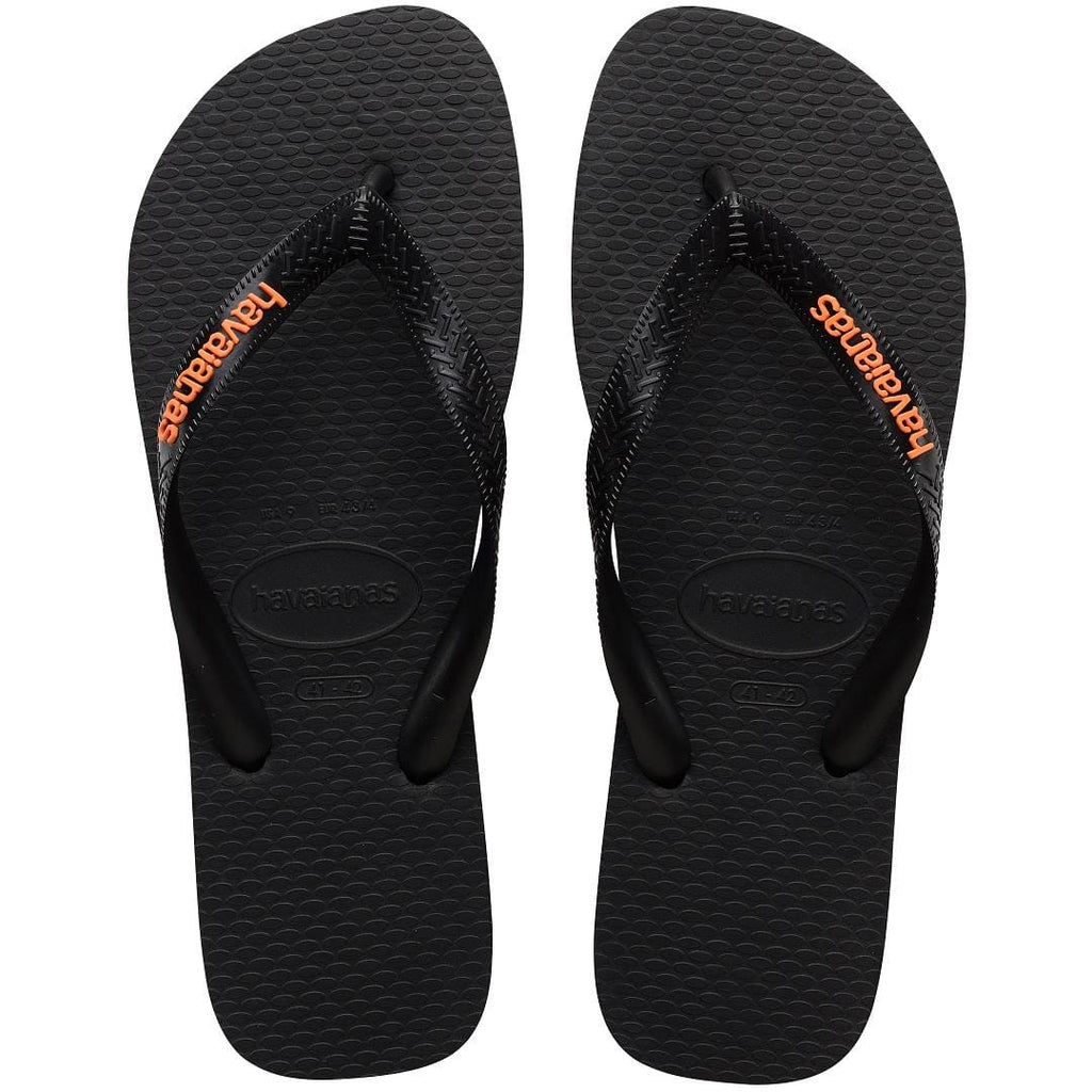 HAVAIANAS Logo Filete Black/ Begonia Orange 4108555-9456