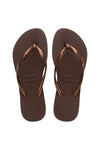 HAVAIANAS Slim FC Dark Brown/Metal 4000030-5964