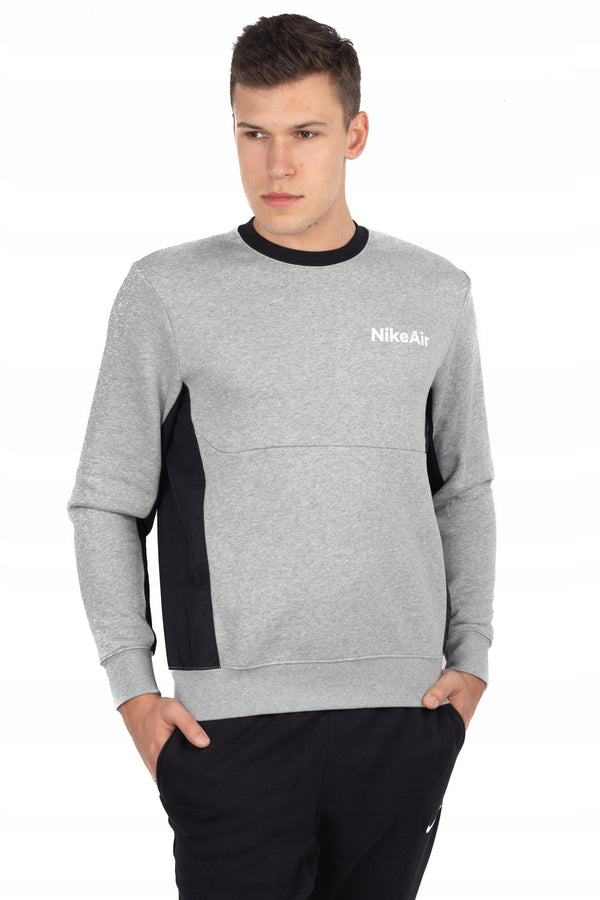 Nike Air Crew Fleece Erkek Gri-siyah Sweatshirt