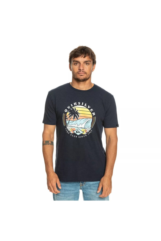 Quiksilver Qssurfclubıı M Tees Erkek Lacivert Tişört EQYZT07282