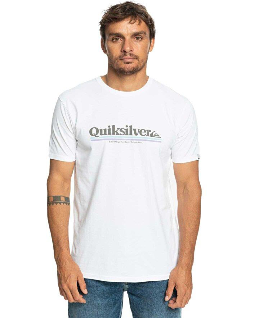 Quiksilver Between The Lines M Tees Erkek Beyaz Tişört EQYZT07216