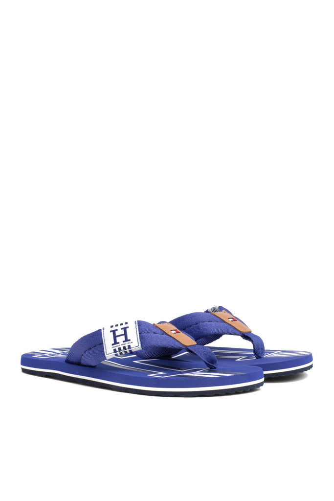 Tommy Hilfiger Erkek Badge Textile Beach Sandalet FM0FM02076-040